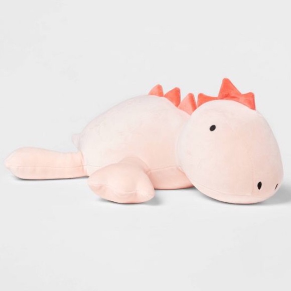Pillowfort Toys Pillowfort Target Pink Dinosaur Character Weighted Plush Throw Pillow Poshmark